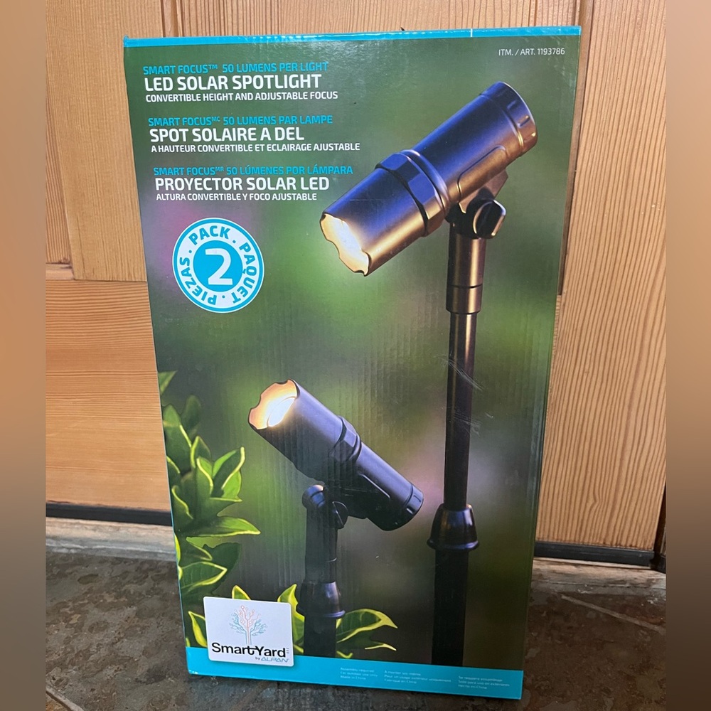 Solar LED Spotlight Solar Lights for Yard 2-pack